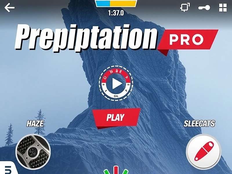 Precipitation Pro gameplay showing weather control mechanics Precipitation Pro Gameplay Screenshot